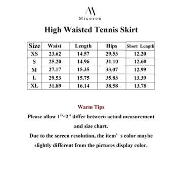 Micoson Womens Pleated Tennis Skirt Ruffle Golf Skorts with Pockets High Waisted Athletic Skirts White