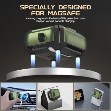 Maxjoy AirPods Pro 2 Case 2022 with Automatic Lock