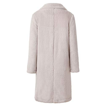 Stylish Women's Fuzzy Fleece Lapel Jacket for Winter