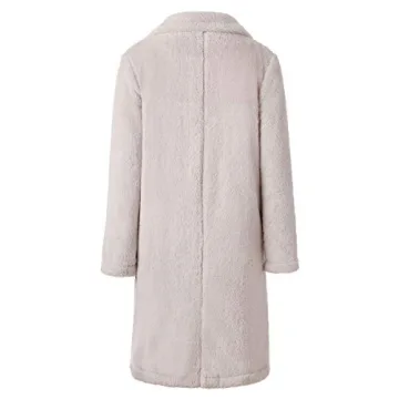 Stylish Women's Fuzzy Fleece Lapel Jacket for Winter