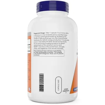 NOW Foods L-Carnitine 500 mg - 240 Veg Capsules