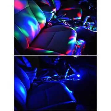 USB Mini Disco Light for Parties and Events - 4 Pack