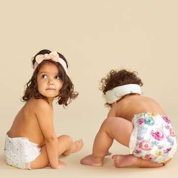 The Honest Company Clean Conscious Diapers | Plant-Based, Sustainable | Young at Heart + Rose Blossom | Super Club Box, Size 2 (12-18 lbs), 124 Count