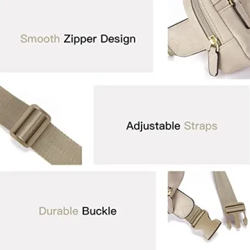 Stylish Telena PU Leather Waist Belt Bag for Women