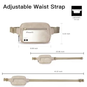 Stylish Telena PU Leather Waist Belt Bag for Women