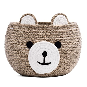 CherryNow Cotton Rope Baby Basket - Perfect for Nursery Organization