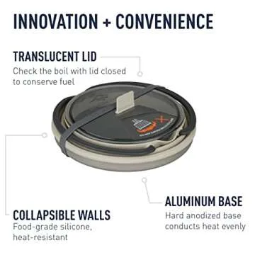 Compact Sea to Summit X-Pot Kettle for Camping and More