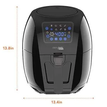 Vremi Skinnytaste by Vremi Air Fryer - XL Capacity, 5.8 Quart, 1700 Watt, Digital Touch Screen with 8 Cooking Presets, Bonus Recipe Booklet.