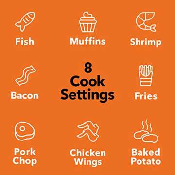 Vremi Skinnytaste by Vremi Air Fryer - XL Capacity, 5.8 Quart, 1700 Watt, Digital Touch Screen with 8 Cooking Presets, Bonus Recipe Booklet.