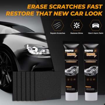 Car Scratch Remover, 2025 Upgrade Nano Sparkle Cloth - Magic Nano Cleaning Cloth for Deep Scratch Re...