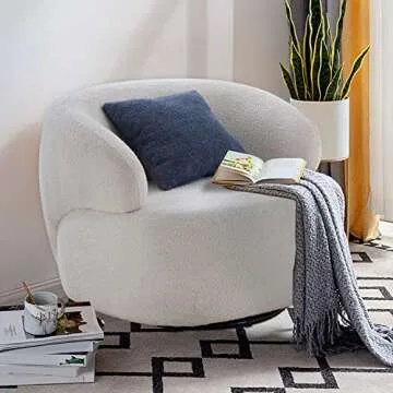 KEVINSPACE 360° Swivel Accent Chair - Modern Comfort