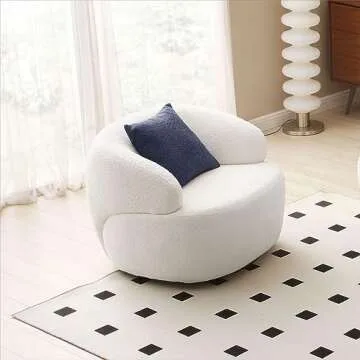 KEVINSPACE 360° Swivel Accent Chair - Modern Comfort