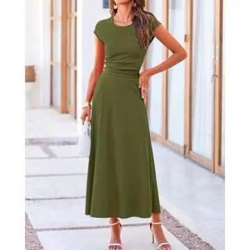 BTFBM Women's Casual Two Piece Ribbed Skirt Set