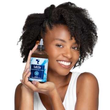 Camille Rose Black Castor Oil & Chebe Hair Cleanse, Invigorating Scalp Treatment Shampoo to Strengthen, Shine, and Moisturize, for all Hair Types, 12 fl oz