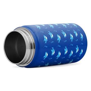 Simple Modern Kids Water Bottle with Straw Lid | Insulated Stainless Steel Reusable Tumbler for Toddlers, Boys | Summit Collection | 14oz, Shark Bite