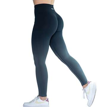 AUROLA Ombre Seamless Leggings for Women Scrunch Gym Yoga Intensify Running Sport Active Fitness Workout Tights