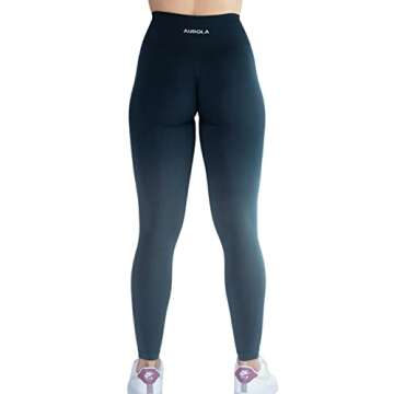AUROLA Ombre Seamless Leggings for Women Scrunch Gym Yoga Intensify Running Sport Active Fitness Workout Tights