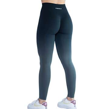 AUROLA Ombre Seamless Leggings for Women Scrunch Gym Yoga Intensify Running Sport Active Fitness Workout Tights