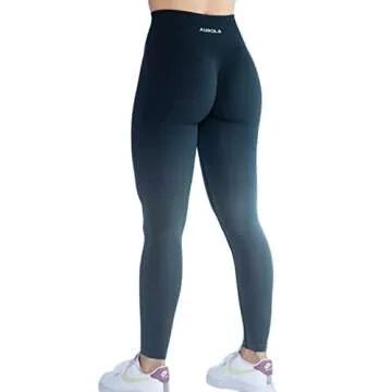 AUROLA Ombre Seamless Leggings for Women Scrunch Gym Yoga Intensify Running Sport Active Fitness Workout Tights
