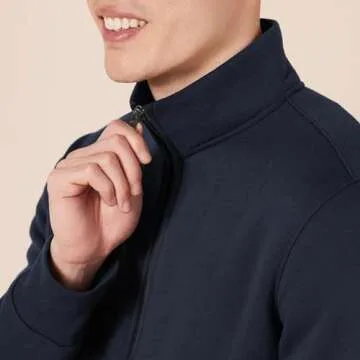 Comfortable Men's Zip-Up Fleece Sweatshirt - Amazon Essentials