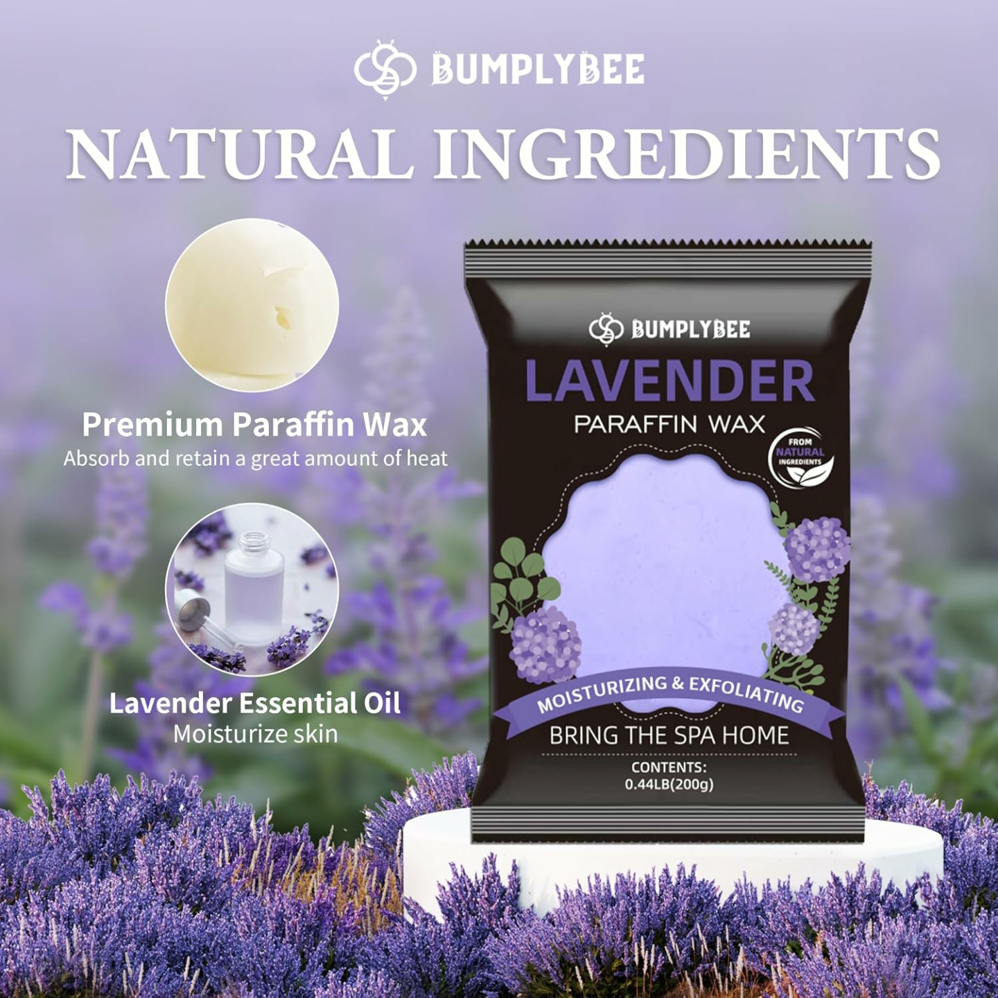 Lavender Paraffin Wax Refills for Moisturizing Hands