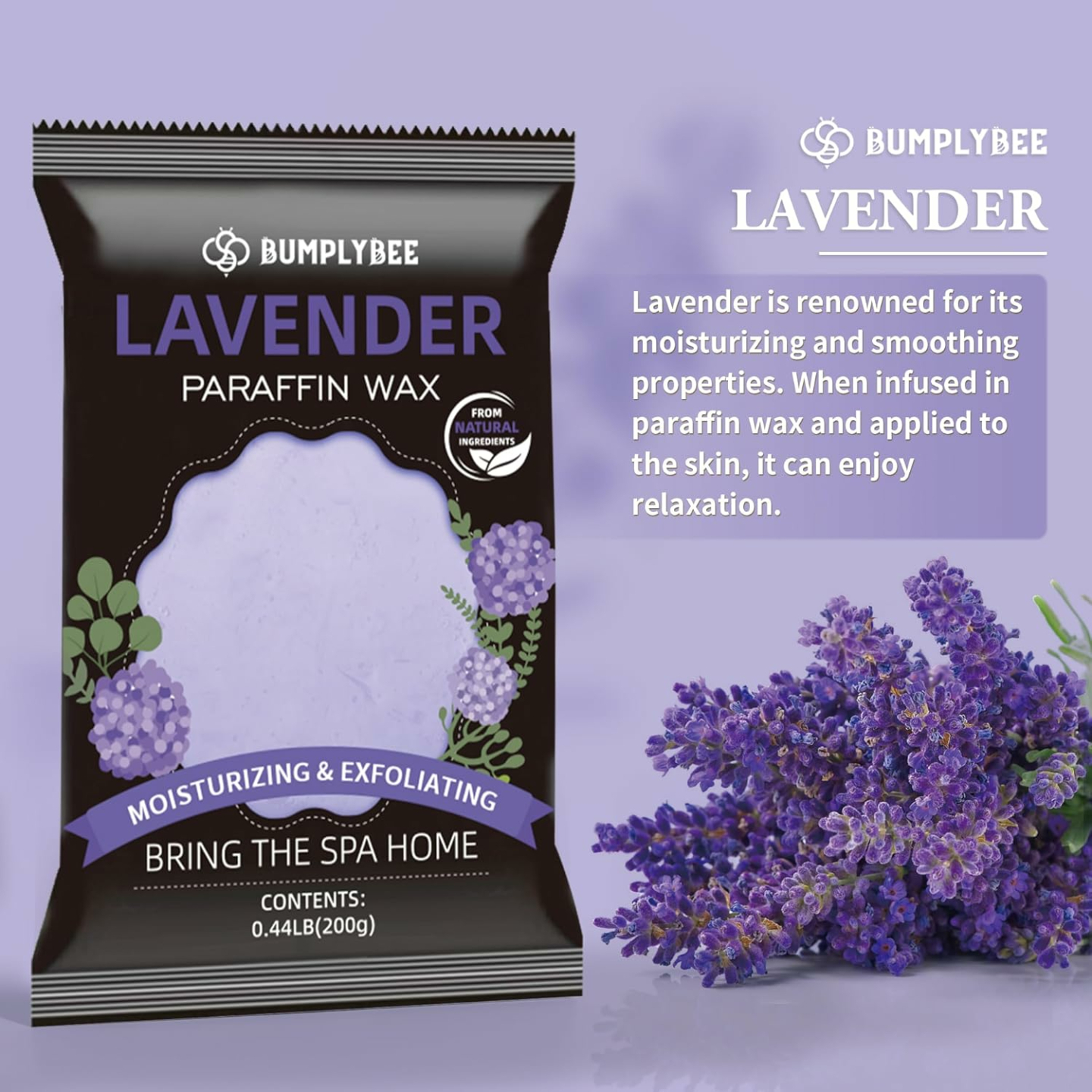 Lavender Paraffin Wax Refills for Moisturizing Hands