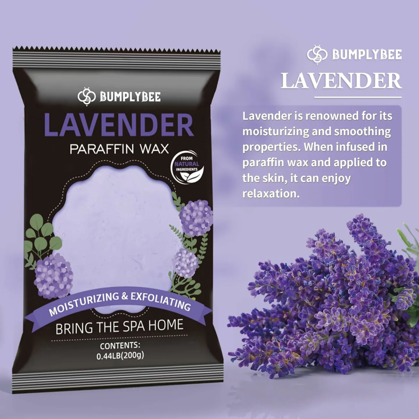 Lavender Paraffin Wax Refills for Moisturizing Hands