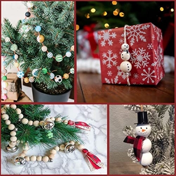 ALEXCRAFT 400PCS Unfinished Wood Beads for Crafts and DIY