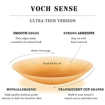 VOCH GALA Silicone Nipple Covers - Reusable and Discreet