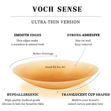 VOCH GALA Silicone Nipple Covers - Reusable and Discreet