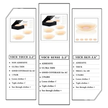 VOCH GALA Silicone Nipple Covers - Reusable and Discreet