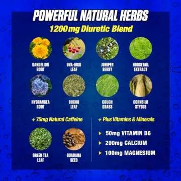 MHP Xpel Maximum Strength Diuretic Water Pills, for Water Retention Relief, Weight loss Support, with Vitamin B-6 Potassium Dandelion Root, 80 Capsules