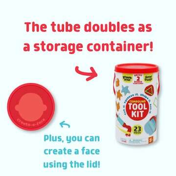 Chuckle & Roar - Compound Tool Kit - Easy to Hold Tools for Sculpting - Must Have for Arts and Crafts - Ages 3 and up, Medium