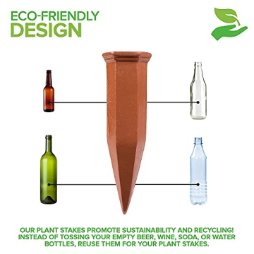 Terracotta Self-Watering Spikes for Effortless Plant Care