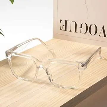 VISOONE Rectangle TR90 Blue Light Blocking Glasses for All