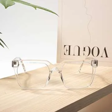 VISOONE Rectangle TR90 Blue Light Blocking Glasses for All