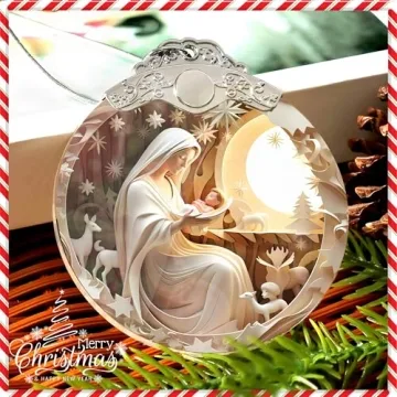 Elegant Nativity Christmas Ornament for Holiday Cheer