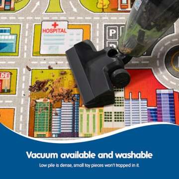 Booooom Jackson Kids Car Rug Play Mat 60x32 inches,Car Mat for Kids Toy Cars,Car Rug,Non Slip Kids Rug for Bedroom Boys Playroom,Kids Play Rug for Cars Trucks,Fun Area Rug,Around City Town Play Carpet