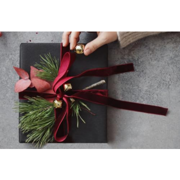 Burgundy Velvet Ribbon for Christmas and Gift Wrapping