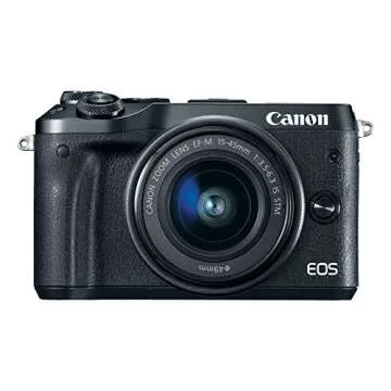 Canon EOS M6 (Black) EF-M 15-45mm f/3.5-6.3 is STM Lens Kit (Renewed)