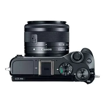 Canon EOS M6 (Black) EF-M 15-45mm f/3.5-6.3 is STM Lens Kit (Renewed)