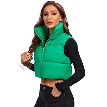 Fuinloth Women's Stylish Lightweight Cropped Vest