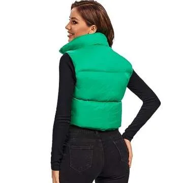 Fuinloth Women's Stylish Lightweight Cropped Vest