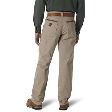 Wrangler Riggs Workwear mens Ripstop Carpenter jeans, Dark Khaki, 40W x 34L US