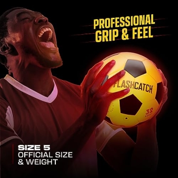 Glow in the Dark Light Up Soccer Ball for Kids