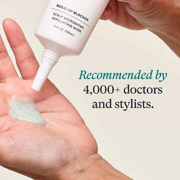 Nutrafol Exfoliating Scalp Mask, Eliminates Product Build-up and Oil for Healthier Hair and Scalp, Physician-formulated for Thinning Hair, Color and Extension Safe - 4 Fl Oz Bottle