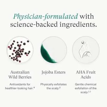 Nutrafol Exfoliating Scalp Mask, Eliminates Product Build-up and Oil for Healthier Hair and Scalp, Physician-formulated for Thinning Hair, Color and Extension Safe - 4 Fl Oz Bottle