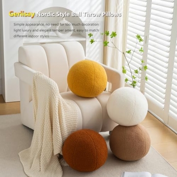 Gerlisay Sphere Shaped Decorative Pillow for All Occasions