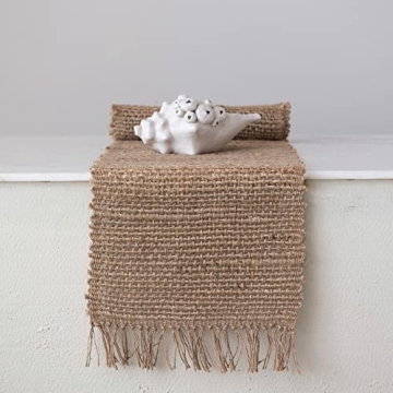 Handwoven Jute Table Runner - Eco-Friendly Boho Accent