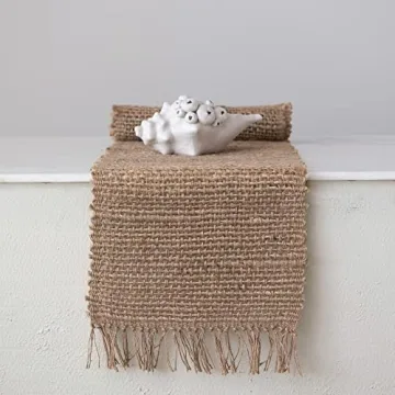Handwoven Jute Table Runner - Eco-Friendly Boho Accent